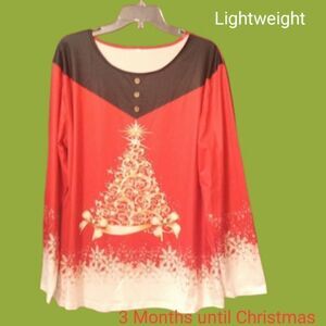 🩷Women's XXL pullover Christmas shirt